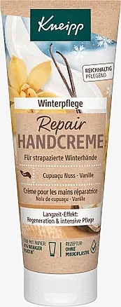 Revitalisierende Handcreme - Kneipp Hand Cream Repair Winter Care Cupuaco & vanilla — Bild N1