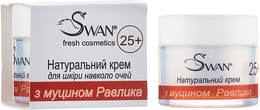 Natürliche Creme für die Augenpartie mit Schneckenschleim 25+ - Swan Eye Cream — Bild N2