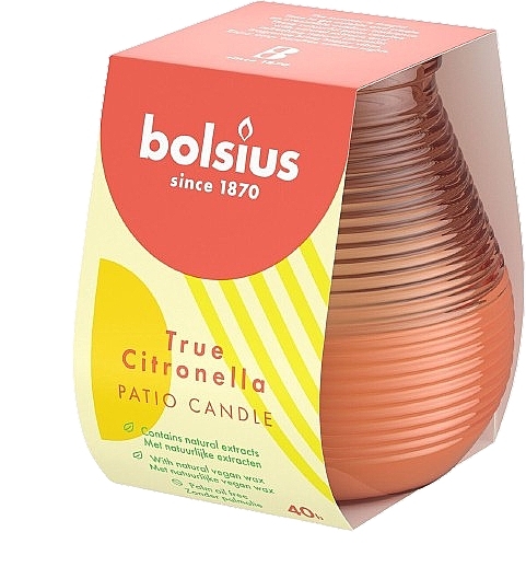 Duftkerze in Tasse, 40H, koralle - Bolsius True Citronella — Bild N2