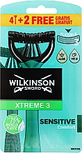Düfte, Parfümerie und Kosmetik Einwegrasierer 4+2 St. - Wilkinson Sword Xtreme 3 Sensitive