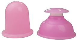 Düfte, Parfümerie und Kosmetik Silikondosen für Vakuum-Körper- und Gesichtsmassage 6cm 37177 rosa - Deni Carte