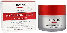 Tagescreme für trockene Haut SPF 15 - Eucerin Hyaluron-Filler+Volume-Lift Day Cream SPF15 — Foto N1