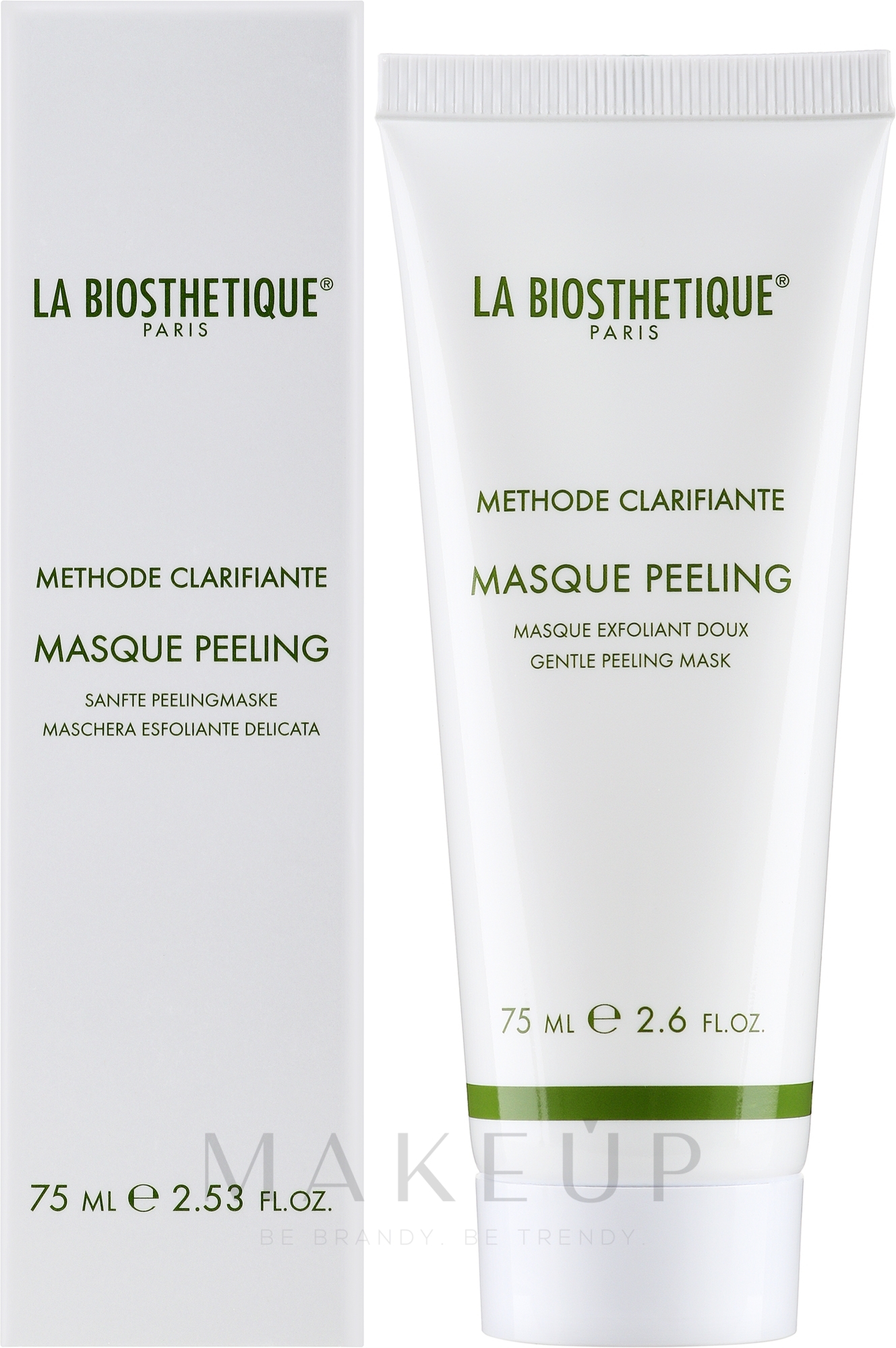 Sanfte reinigende Peelingmaske für das Gesicht - La Biosthetique Methode Clarifiante Masque Peeling — Bild 75 ml