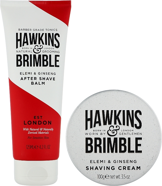 Rasier-Geschenkset - Hawkins & Brimble Shaving Gift Box (Rasiercreme/100 ml + After Shave Balsam/125 ml) — Bild N2