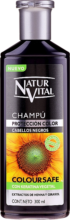 Shampoo für dunkles und schwarzes Haar - Natur Vital Coloursafe Henna Colour Shampoo Black Hair — Bild N1