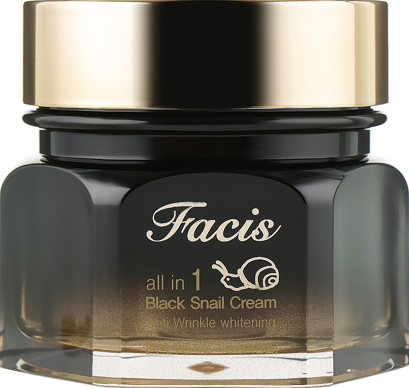 Revitalisierende Creme-Essenz mit schwarzem Schneckenschleim - Facis All-In-One Black Snail Cream — Bild N2