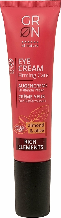 Straffende Augenkonturcreme mit Mandel- und Olivenöl - GRN Rich Elements Almond & Olive Eye Cream — Bild N1