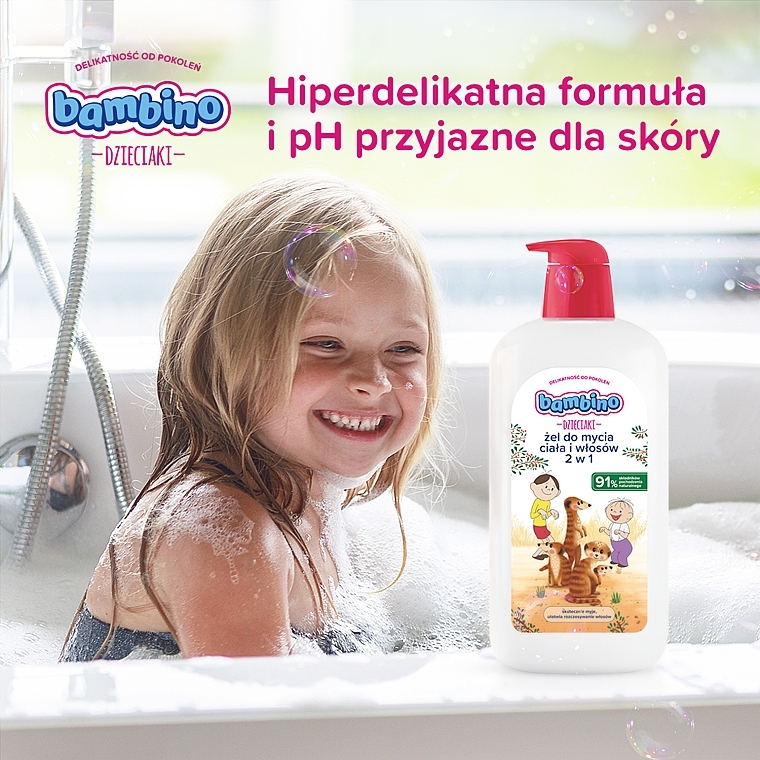 2in1 Duschgel-Shampoo für Kinder Erdmännchen - Bambino Children — Bild N4