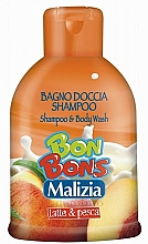 Düfte, Parfümerie und Kosmetik Shampoo und Duschgel mit Milch und Pfirsich - Malizia Bon Bons Shampoo & Body Wash