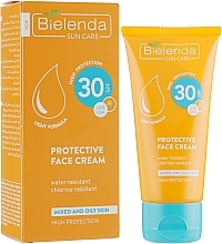 Düfte, Parfümerie und Kosmetik Wasserfeste Sonnenschutzcreme für fettige und Mischhaut - Bielenda Sun Care Cream SPF30