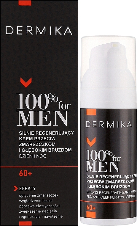 Anti-Falten Creme - Dermika Strong Regenerating Anti-Wrinkle And Anti-Deep Furrow Cream 60+ — Bild N2