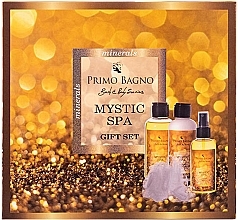 Düfte, Parfümerie und Kosmetik Set - Primo Bagno Mystic Spa (b/lot/140ml + b/wash/140ml + b/mist/140ml + sponge/1pcs)