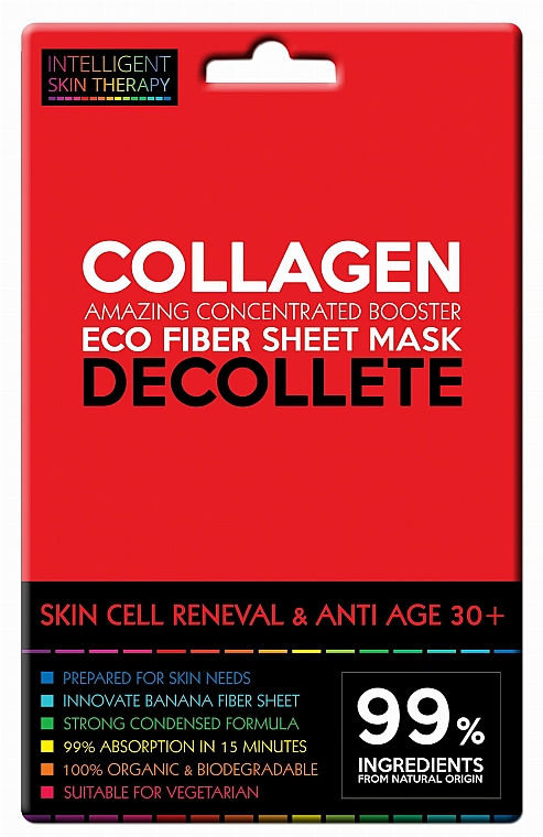 Zellerneuernde Anti-Aging Tuchmaske für das Dekolleté mit Meereskollagen 30+ - Beauty Face IST Skin Cell Reneval & Anti Age Decolette Mask Marine Collagen — Bild N1