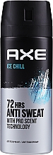 Düfte, Parfümerie und Kosmetik Deospray Antitranspirant - Axe Ice Chill Dry 72H Anti Sweat Antiperspirant