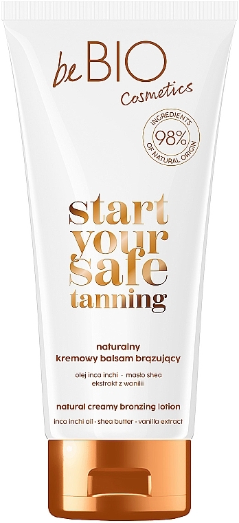 Natürliche cremige Bräunungslotion - BeBio Start Your Safe Tanning Natural Creamy Bronzing Lotion — Bild N1