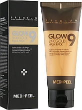 Gesichtsmaske mit Glow-Effekt - Medi Peel Glow 9 24K Gold Mask Pack — Bild N1