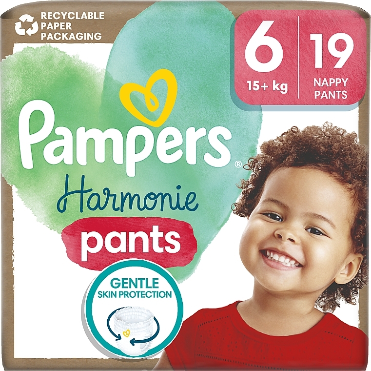 Windeln Harmonie Nappy Pants Größe 6 15+ kg 19 St. - Pampers  — Bild N1