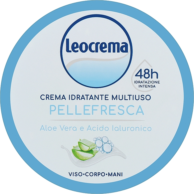 Körpercreme mit Aloe Vera - Leocrema Cream Face Body Hands With Aloe Vera and Hyaluronic Acid — Bild N1