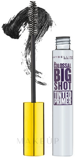 Wimpern-Primer für mehr Volumen - Maybelline The Colossal Big Shot Tinted Primer — Bild Black
