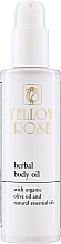 Düfte, Parfümerie und Kosmetik Pflegendes Körperöl mit Bio-Olivenöl und ätherischen Ölen - Yellow Rose Herbal Body Oil