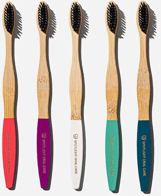 Bambuszahnbürsten-Set - Spotlight Oral Care 5-Pack Bamboo Toothbrushes — Bild N3