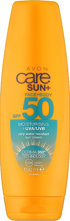 Wasserfester feuchtigkeitsspendender Sonnenschutzbalsam für Gesicht und Körper SPF 50 - Avon Care Sun+ — Bild N3