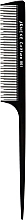 Dünner Stielkamm mit spärlichen Zinken 21 cm schwarz - Janeke Professional Wide-Teeth Tail Comb — Bild N1