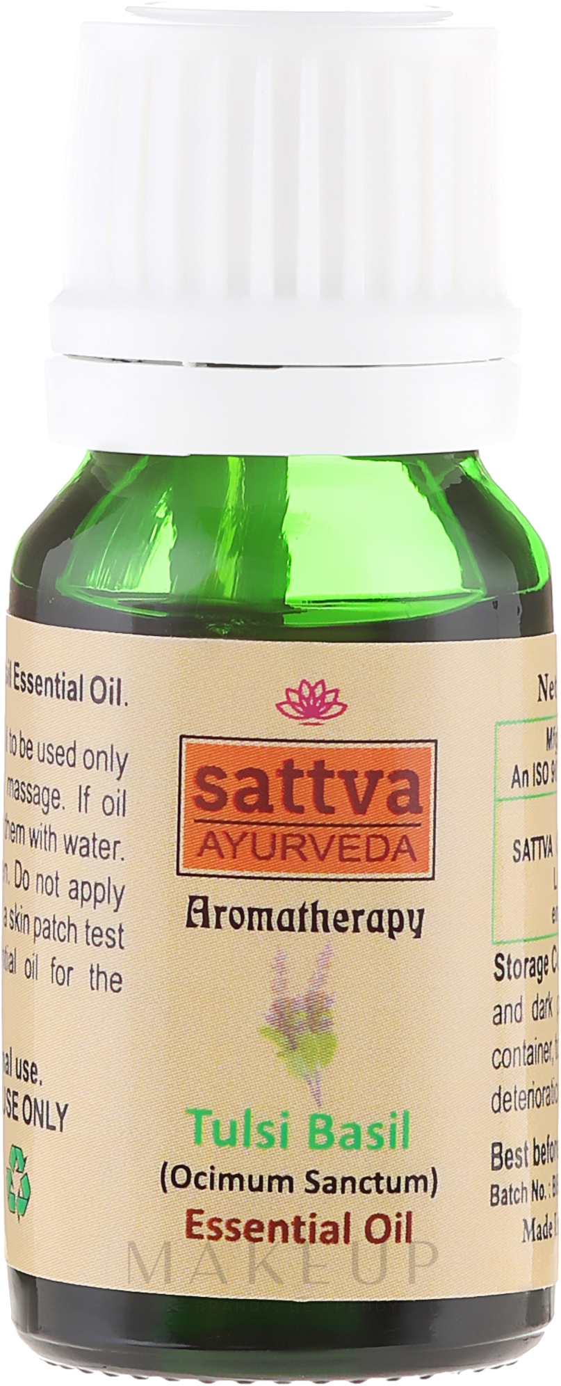 Ätherisches Öl Indisches Basilikum - Sattva Ayurveda Tulsi Basil Essential Oil — Bild 10 ml