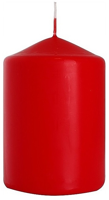 Zylindrische Kerze 70x100 mm rot - Bispol — Bild N1