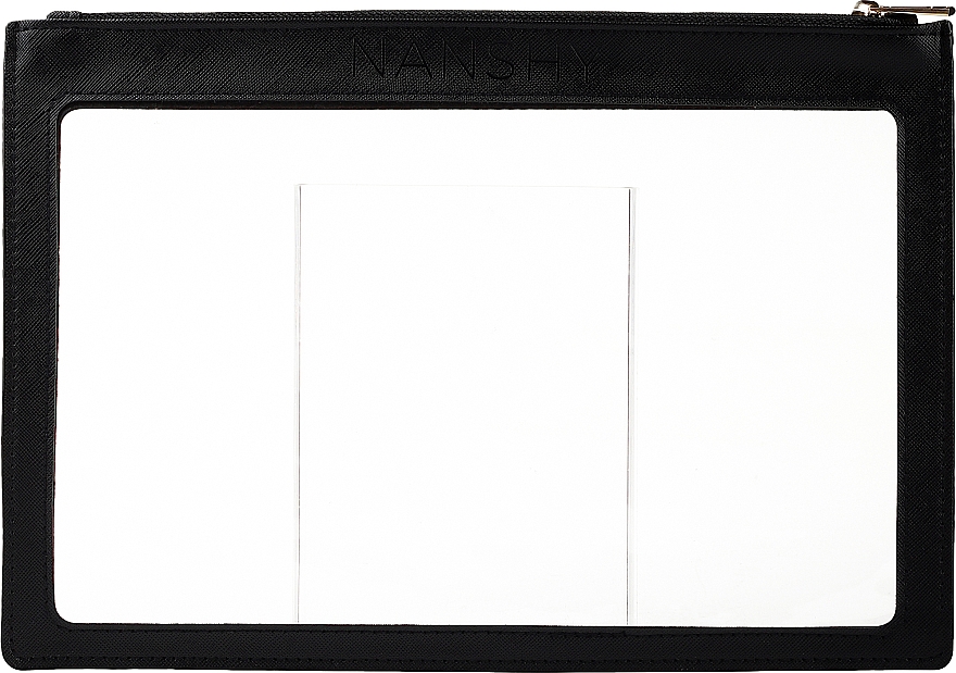 Kosmetiktasche transparent schwarz - Nanshy Clear PVC Makeup Pouch — Bild N1