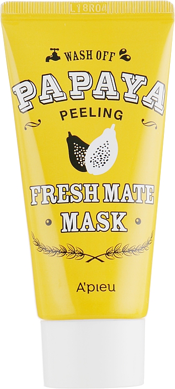 Reinigende klärende und erfrischende Peelingmaske für das Gesicht mit Papayaextrakt - A'pieu Fresh Mate Mask — Bild N1