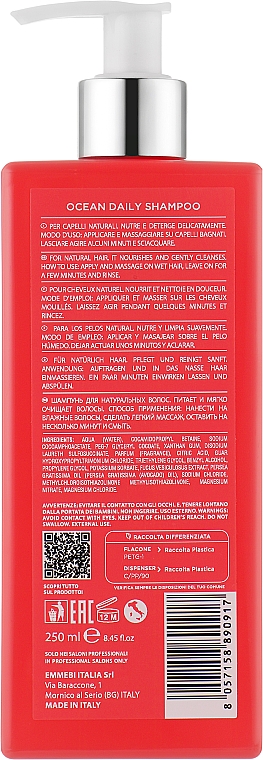 Shampoo für die tägliche Anwendung - Emmebi Italia Gate 38 Wash Ocean Shampoo Daily — Bild N2