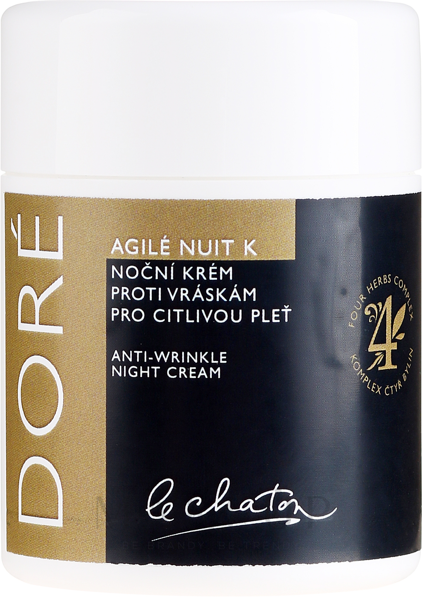 Anti-Falten Nachtcreme - Le Chaton Dore Night Wrinkle Cream Agile Nuit K — Bild 50 ml