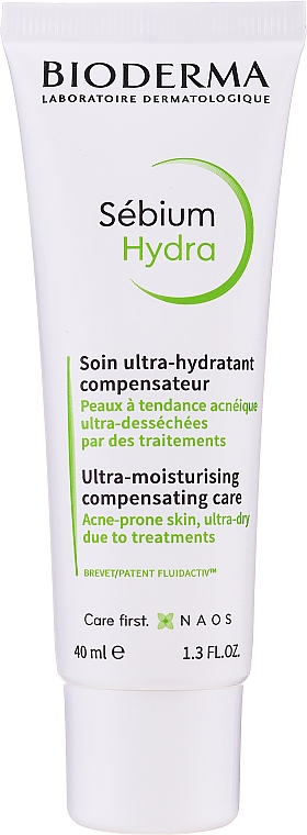 Feuchtigkeitsspendende Gesichtscreme für zu Akne neigende Haut - Bioderma Sebium Hydra Moisturising Cream — Bild N1