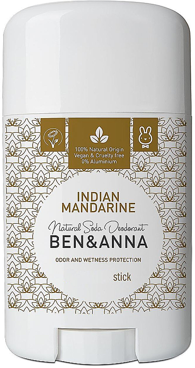 Natürlicher Soda Deostick Indian Mandarine - Ben & Anna Natural Soda Deodorant Indian Mandarine