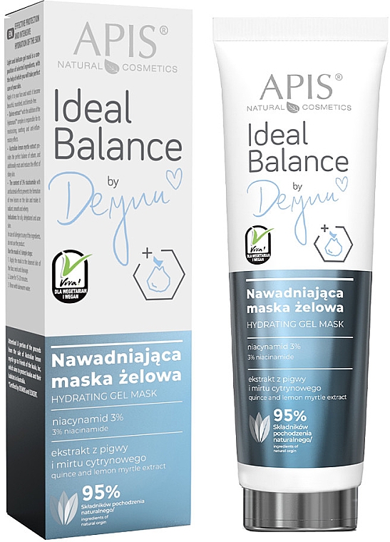 Feuchtigkeitsspendende Gel-Gesichtsmaske - APIS Professional Ideal Balance By Deynn Hydrating Gel Mask — Bild N1