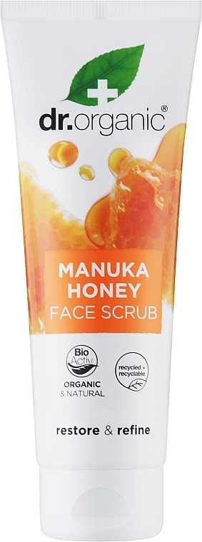 Pflegendes Gesichtspeeling mit Bio Manuka-Honig - Dr. Organic Manuka Honey Face Scrub — Bild N2