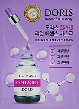 Düfte, Parfümerie und Kosmetik Glättende und festigende Tuchmaske für das Gesicht mit Kollagen - Doris Collagen Real Essence Mask