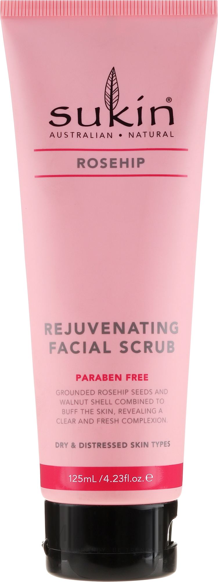 Verjüngendes Gesichtspeeling mit Hagebuttensamen - Sukin Rejuvenating Facial Scrub — Bild 125 ml