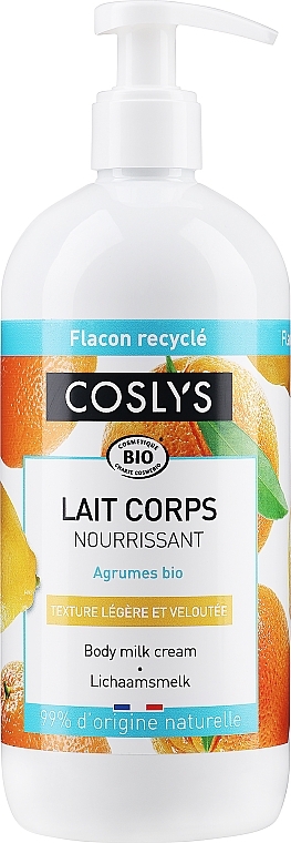 Körpermilch mit Bio-Zitrusfrüchten - Coslys Body Care Body Cream Milk