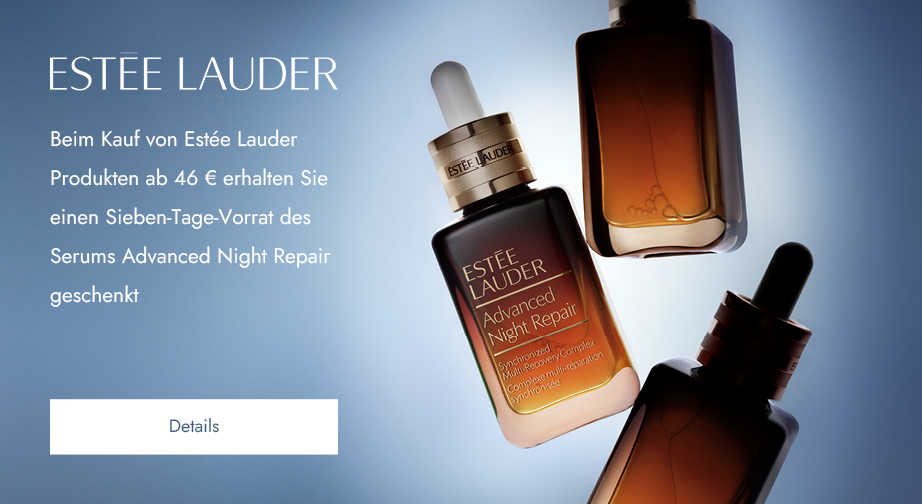 Beim Kauf von Estée Lauder Produkten ab 46 € erhalten Sie einen Sieben-Tage-Vorrat des Serums Advanced Night Repair geschenkt