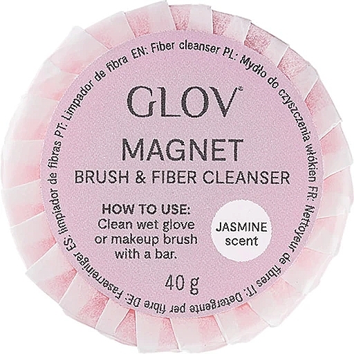 Seife zur Reinigung von Kosmetikzubehör mit Jasminduft - Glov Magnet Brush & Fiber Cleanser Jasmine — Bild N1