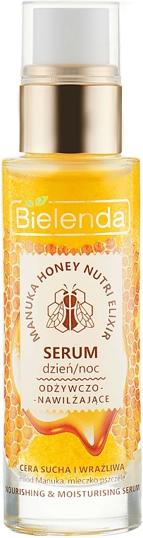 Pflegendes Gesichtsserum für die Tages- und Nachtpflege mit Manuka Honig und Gelée Royale - Bielenda Manuka Honey Nutri Elixir Serum — Foto N2