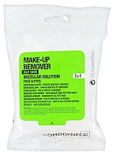 Düfte, Parfümerie und Kosmetik 3in1 Mizellen-Reinigungstücher zum Abschminken für fettige und Mischhaut - Comodynes Make-up Remover Micellar Solution 3in1