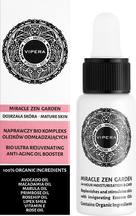 Regenerierender Biokomplex für Gesicht - Vipera Cos-Medica Miracle Zen Garden Bio Ultra Rejuvenating Anti-Aging Oil Booster — Bild N2