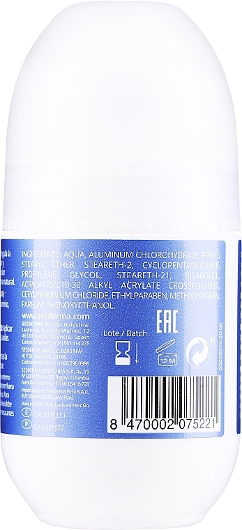 Deo Roll-on Antitranspirant für Männer - SesDerma Laboratories Dryses Deodorant for Men — Bild N2