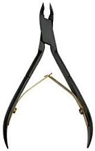 Nagelhautzange - Accuram Instruments Cuticle Nipper Double Spring Black Chrome Plated 10cm — Bild N1