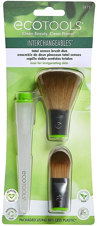 Make-up Pinselset 2-tlg. - EcoTools Total Senses Brush Set — Bild N1