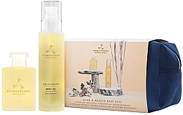 Geschenkset - Aromatherapy Associates Mind & Muscle Ease Duo (Körperöl/100 ml + Duschöl/55 ml + Kosmetiktasche) — Bild N1