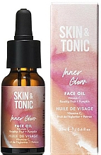 Düfte, Parfümerie und Kosmetik Regenerierendes und glättendes Gesichtsöl mit Vitamin C, Hagebuttenfrucht und Kürbiskernöl - Skin&Tonic Inner Glow Face Oil